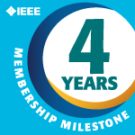 IEEE Membership Badge 4 Years