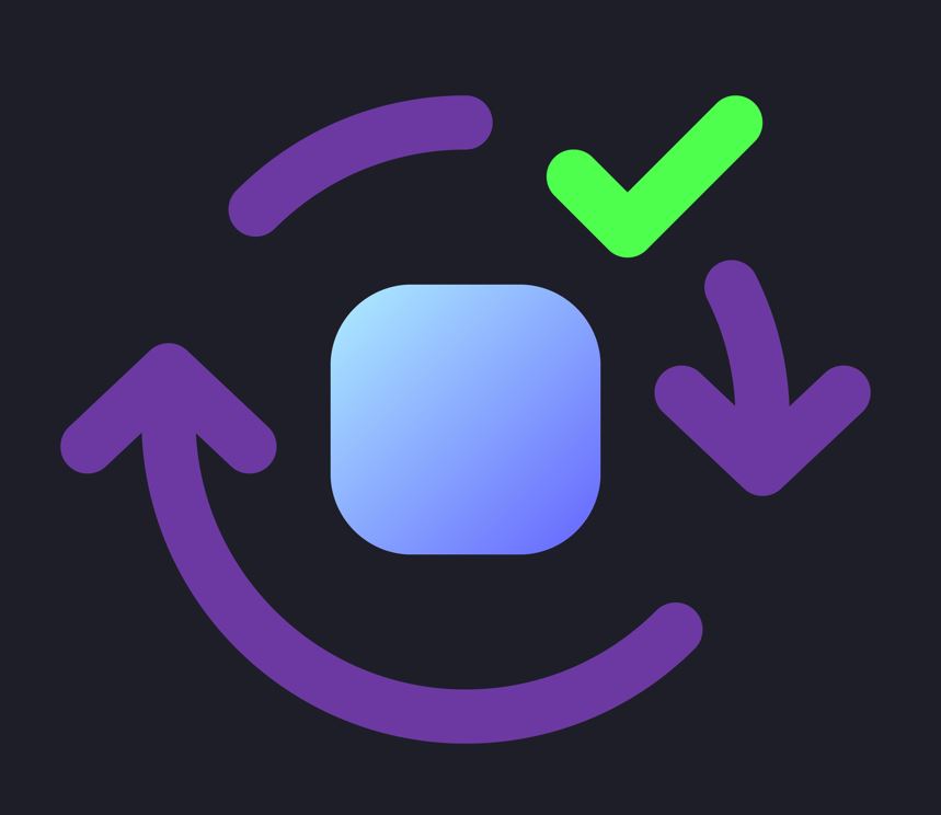 Applying spin motion effect flat gradient fill ui icon for dark theme stock illustration...  Save Comp