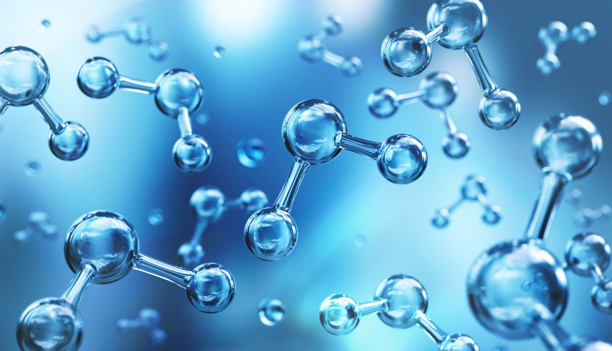 water molecule model, Science or medical background, 3d illustration
