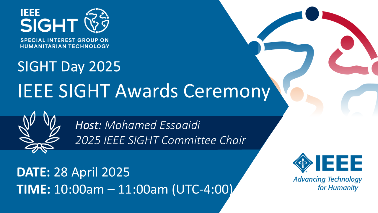 Announcement of the IEEE SIGHT Awards Ceremony on SIGHT Day 2025.